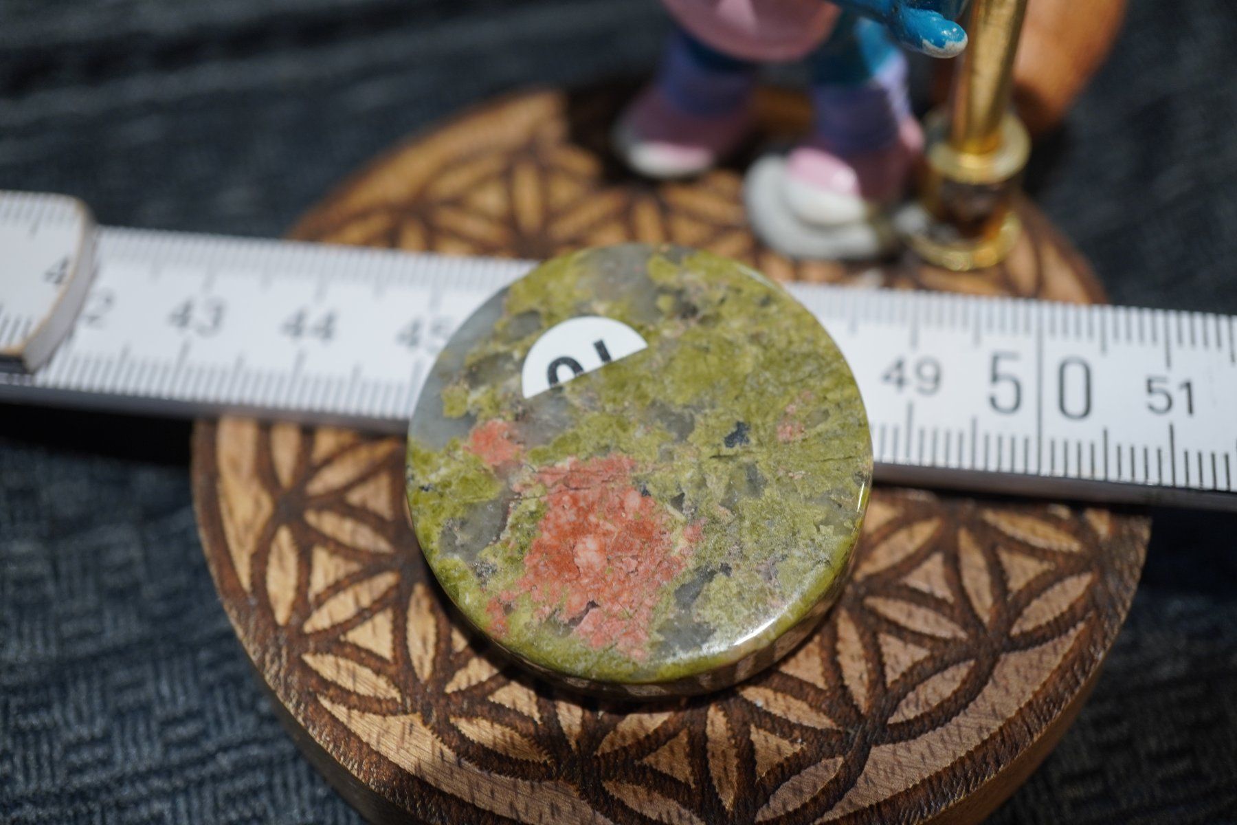 Minerali & Pietre curative: Unakit Epidot   Power  Disc   ab 1.- Auktion – Nuovo e nell'imballaggio originale da Eschenbach SG venduto da topstone 5