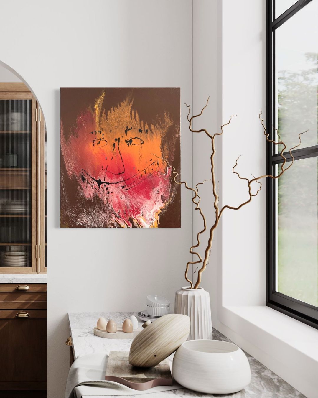 Dipinti: abstraktes Acryl Bild mit Echtheitszertifikat – Nuovo e nell'imballaggio originale da Luzern venduto da edmundart 3