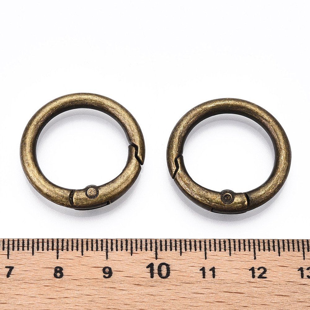 Anhänger: Ring Verschluss Metall bronze 26x4mm – Neu (gemäss Beschreibung) aus Alpnachstad von perlengaby 1