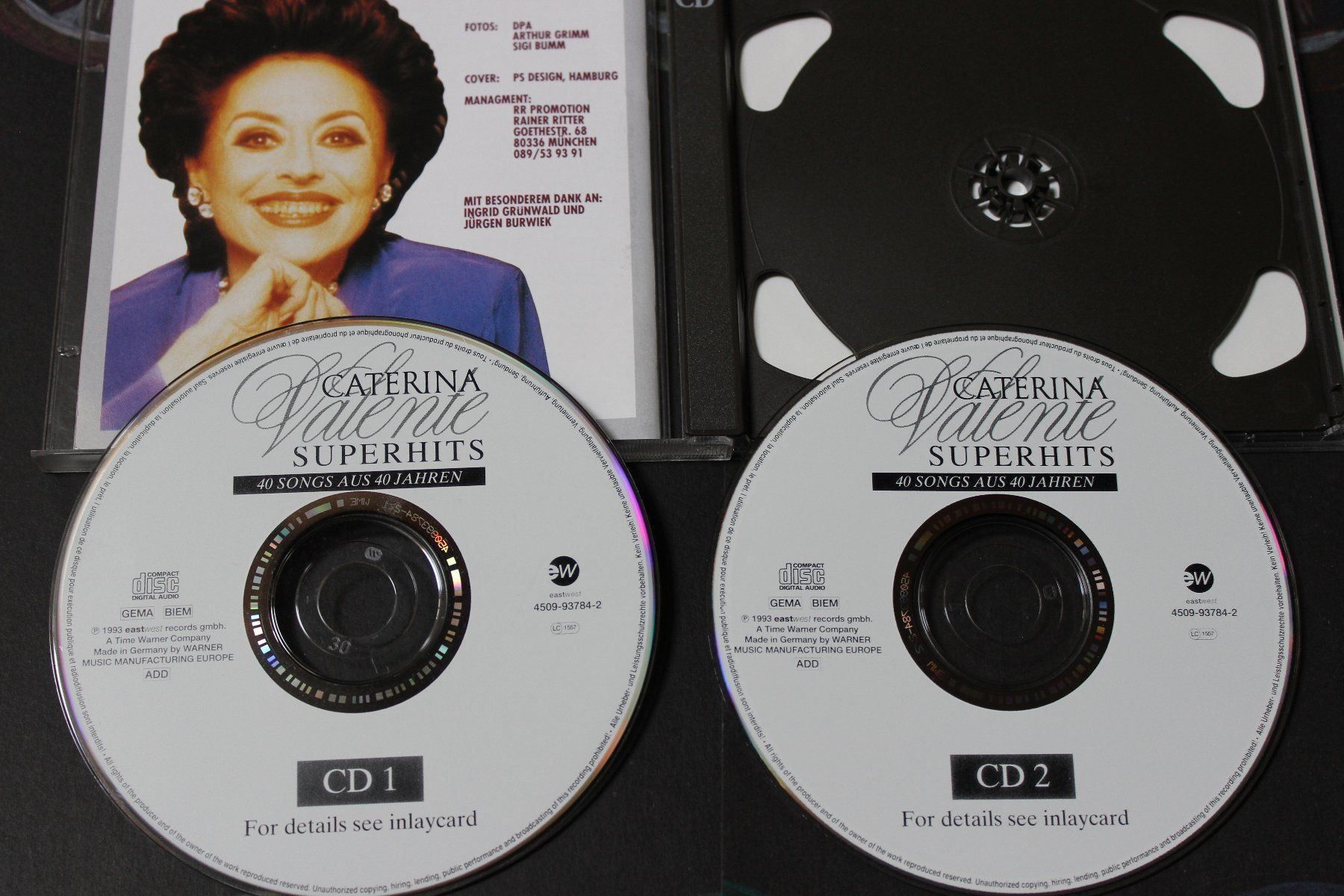 CD: CATERINA VALENTE - SUPERHITS 2CD 1993 – Usato da Tübach venduto da JamesStone 4