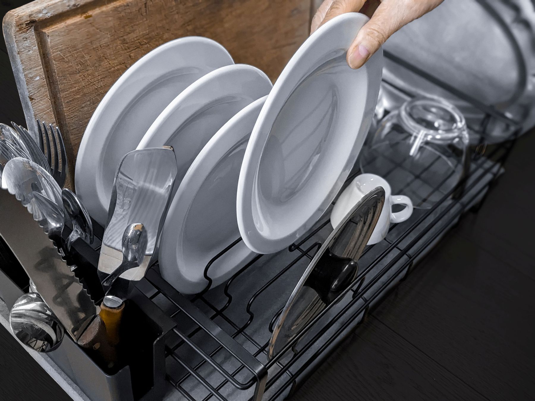 Elettrodomestici da cucina: Framma Geschirrabtropfgestell schwarz Kieselgur – Nuovo e nell'imballaggio originale da Dietlikon venduto da Salesmax 7