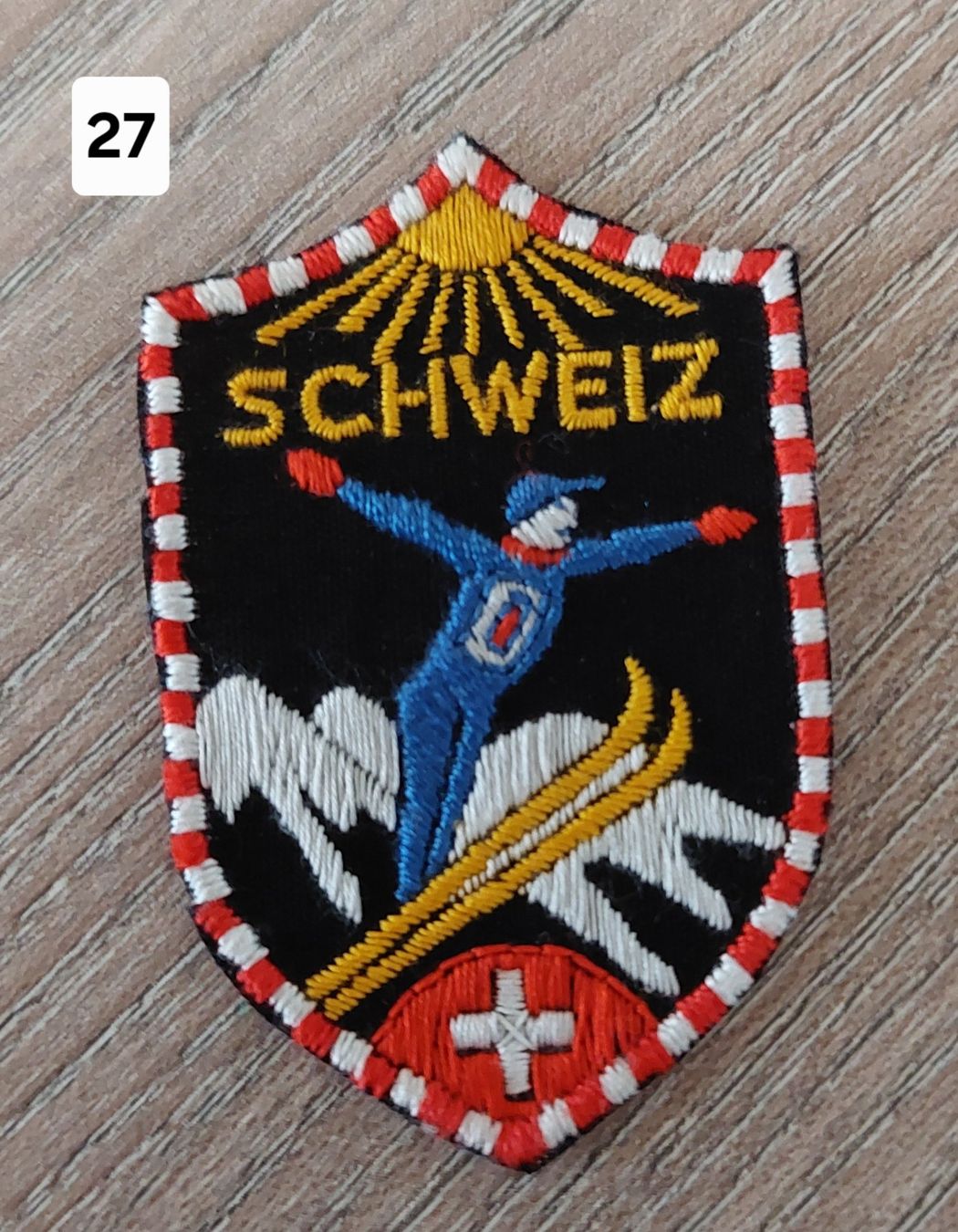 Placchette & Badge: Badge , Patch, Aufnäher SCHWEIZ  "Skispringer" (27) – Nuovo (secondo la descrizione) da Schwarzenbach SG venduto da Rigus