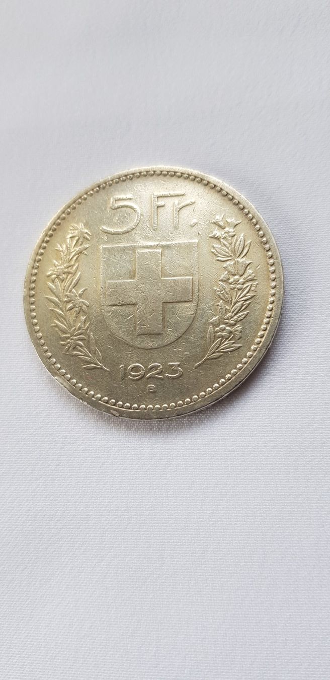 Tutti le monete: 5 Franken 1923 Schweiz – Usato da Dällikon venduto da Toyfan 1