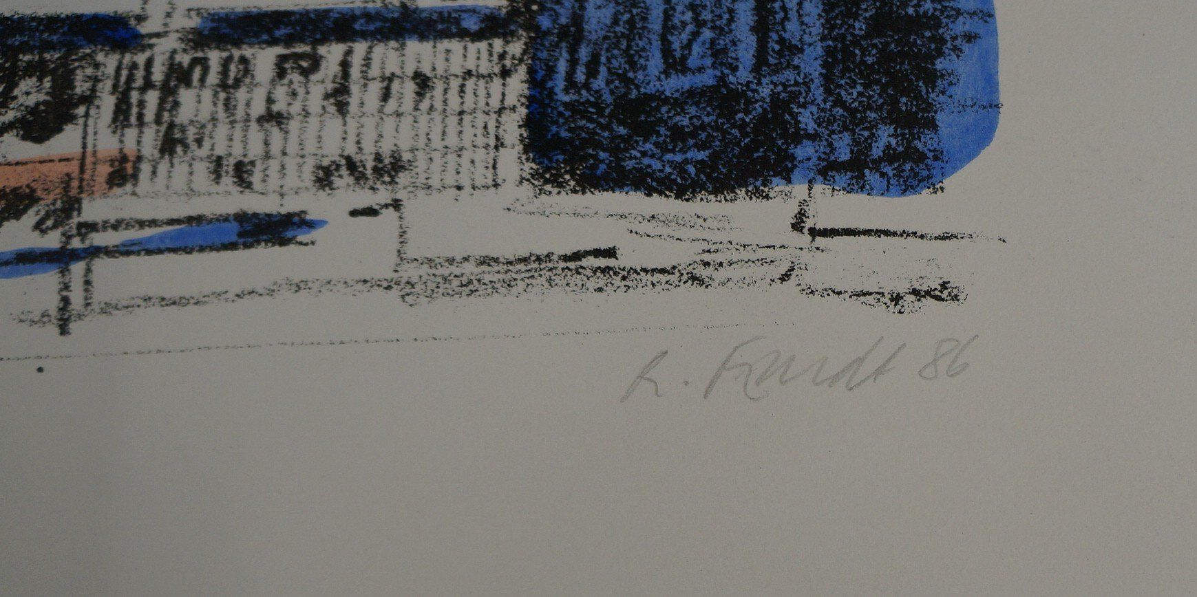 Grafica & Litografie: Rene Fendt Lithographie Gemälde – Usato da Basel venduto da bk_brockibasel 2