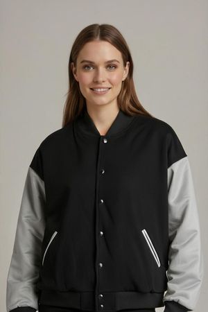 Pineapple Clothing Company Schwarz & Grau Varsity Bomberjack