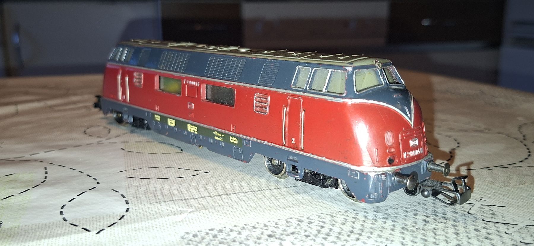 Märklin Modellini di ferrovie: H0 Analog Wechselstrom DB Lok V200 056 Fährt.Preisvorschlag – Difettoso da Pfäffikon ZH venduto da gub_2j76