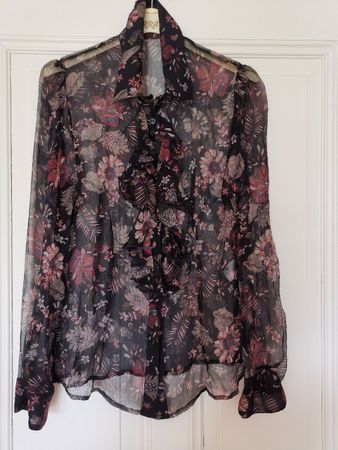 Transparente Seidenbluse Globus 