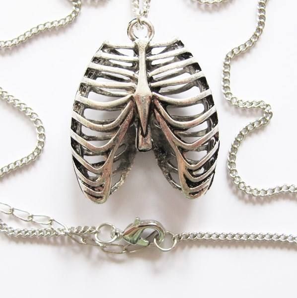 Sonstiger Schmuck: Gothic Halskette Rib Cage Rippen Torso – Neu (gemäss Beschreibung) aus Schwanden GL von UHRKNALL
