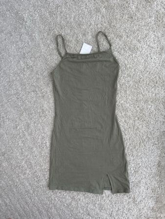 H&M Sommer Kleid, Khaki, Gr. S, neu mit Etikett