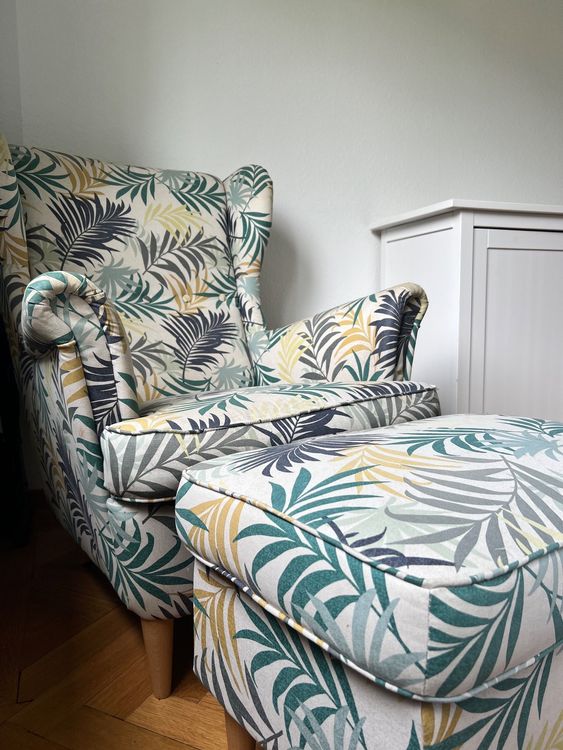 Ikea Ohrensessel Blumen