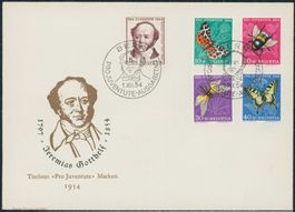 1954 - Pro Juventute - Ersttagsbrief FDC ET