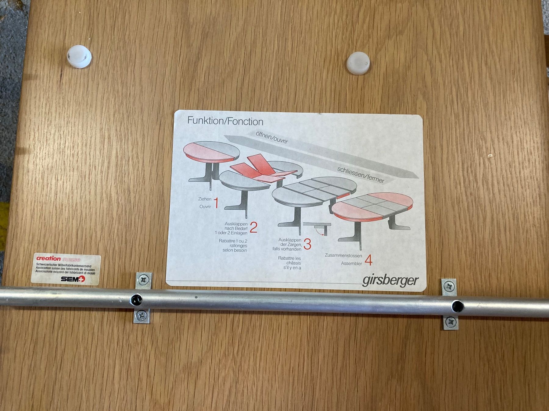 Girsberger Tavoli: Auszugtisch – Usato da Huttwil venduto da Firu67 4