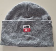 Wintermütze Grau 'Why Red' 