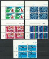 1969: 4er-Blocks Werbemarken l, ZNr. 461-465