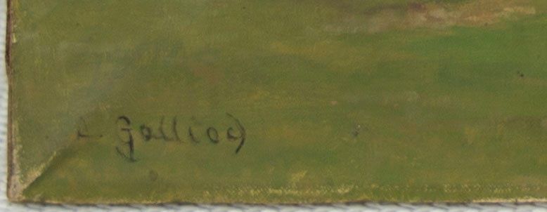 Gemälde: A. Galliod  – Feldlandschaft – Gebraucht aus Basel von bigmbh 1