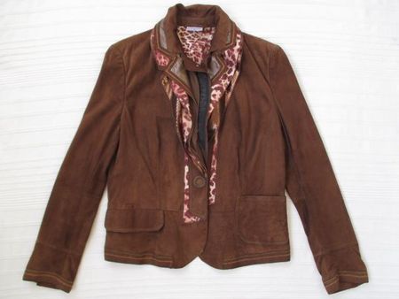 SPORTALM - Lederjacke Veloursleder Downtown Jungle Gr. 42