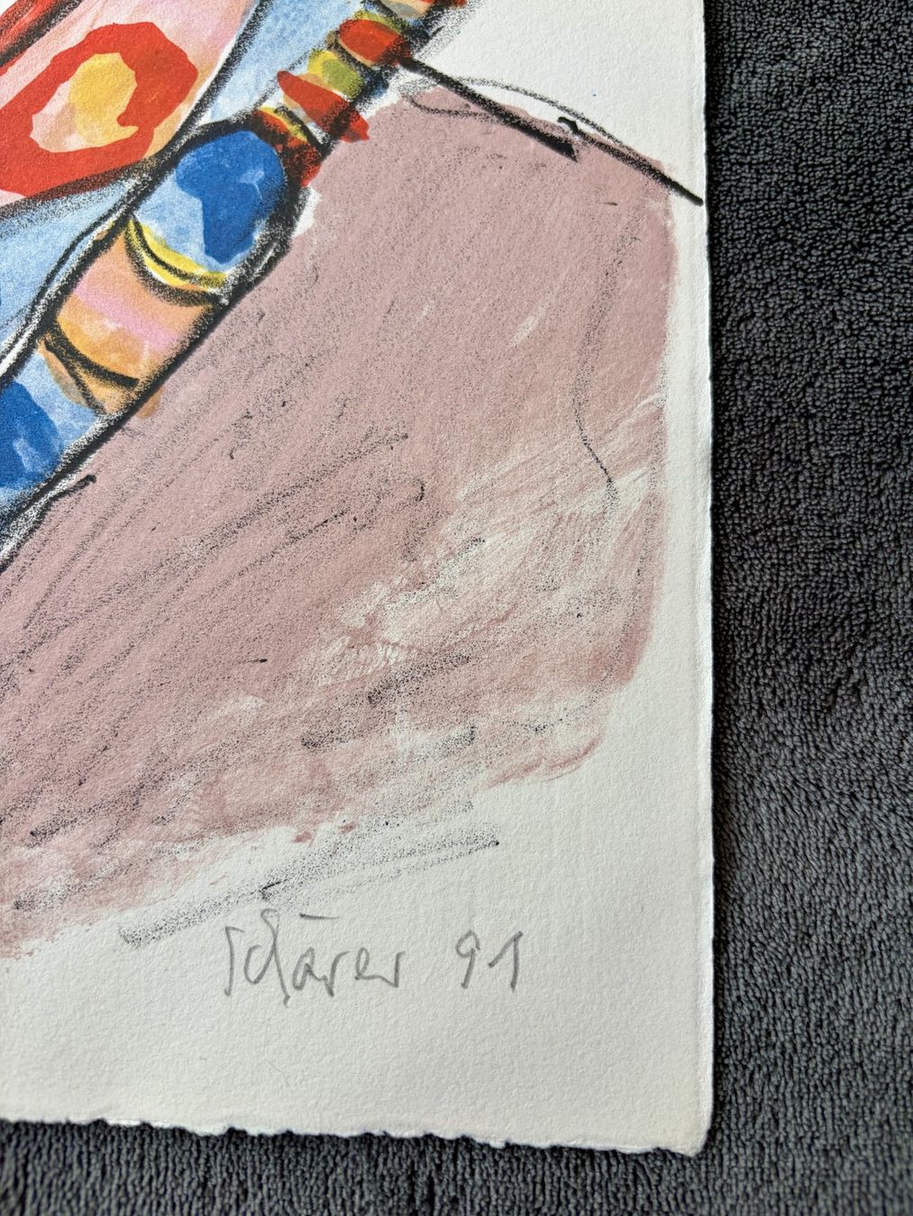 Grafica & Litografie: Hans Schärer, grosse Lithographie, signiert – Usato da Regensdorf venduto da JoergR 4