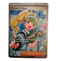 Emcee’s Hype Ultra Rare SV10 220/182 Pokémon NM