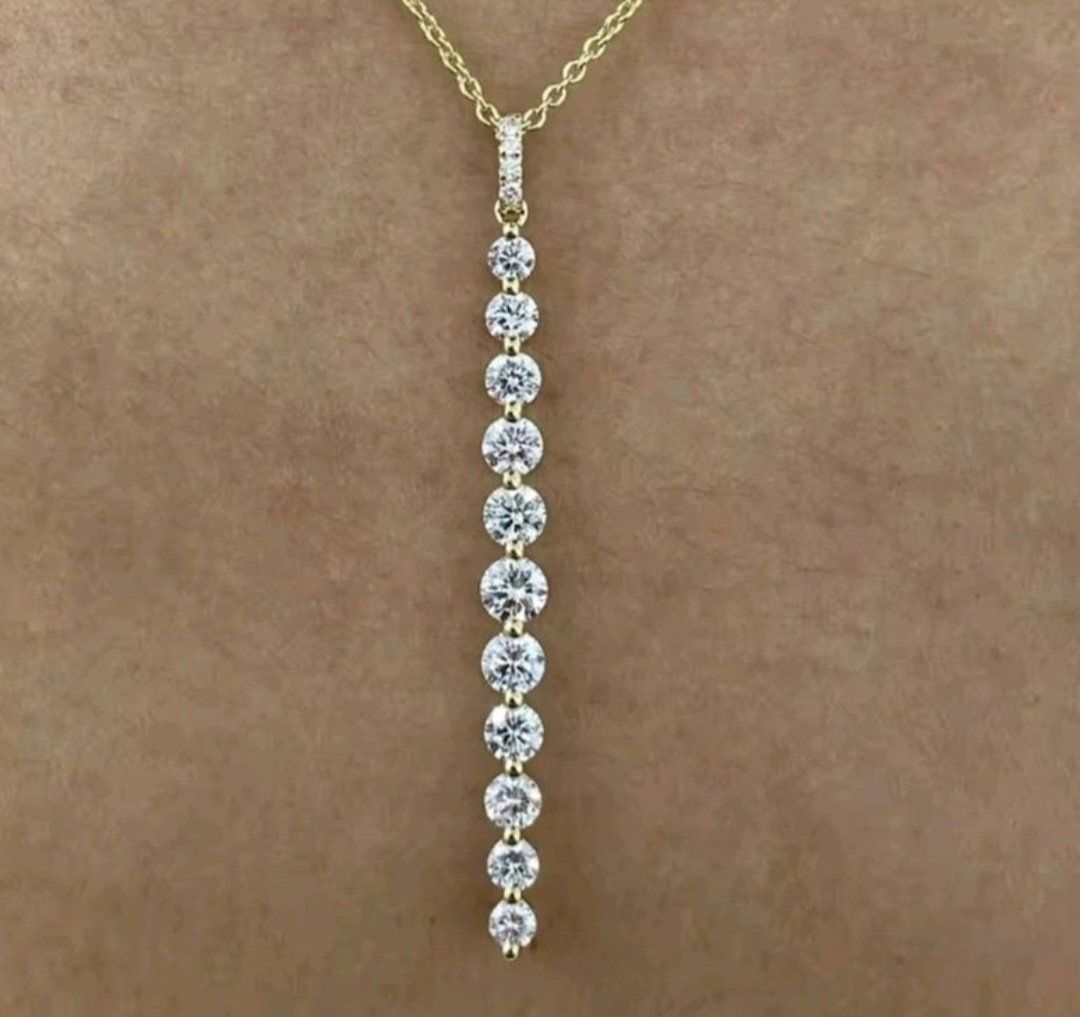Ketten: Collier argent avec diamants de moissanite certifiés – Neu und originalverpackt aus Reconvilier von Tsma67 5