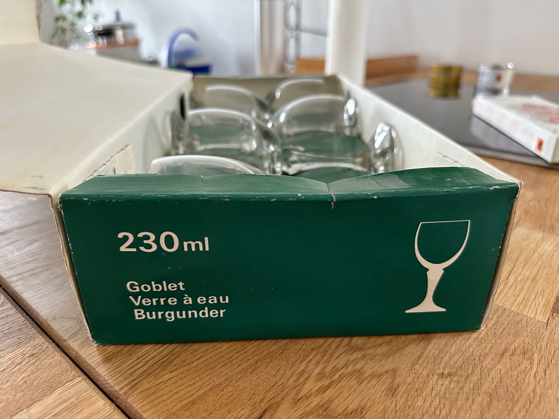 Bicchieri: Burgunder Gläser, Czechoslovakia – Nuovo e nell'imballaggio originale da Uezwil venduto da Mariannke 6