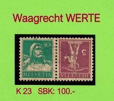 1910 Verschiedene Werte-waagrecht 10+5)