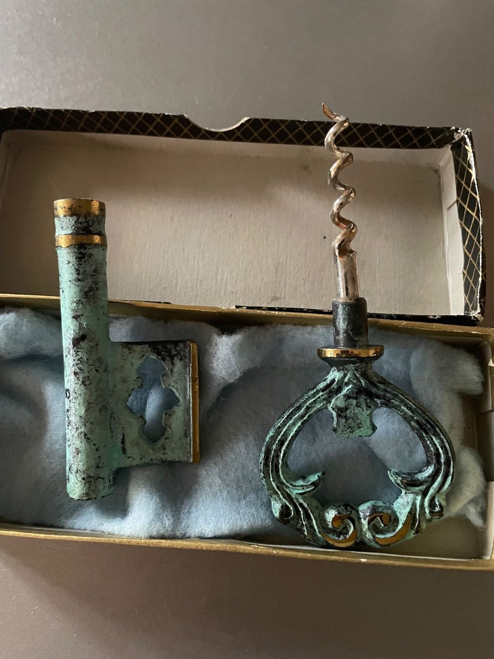 Apribottiglie & Tappi per chiusura: Antiker Korkenzieher aus Messing und Bronze – Usato da Volketswil venduto da rubin74 2