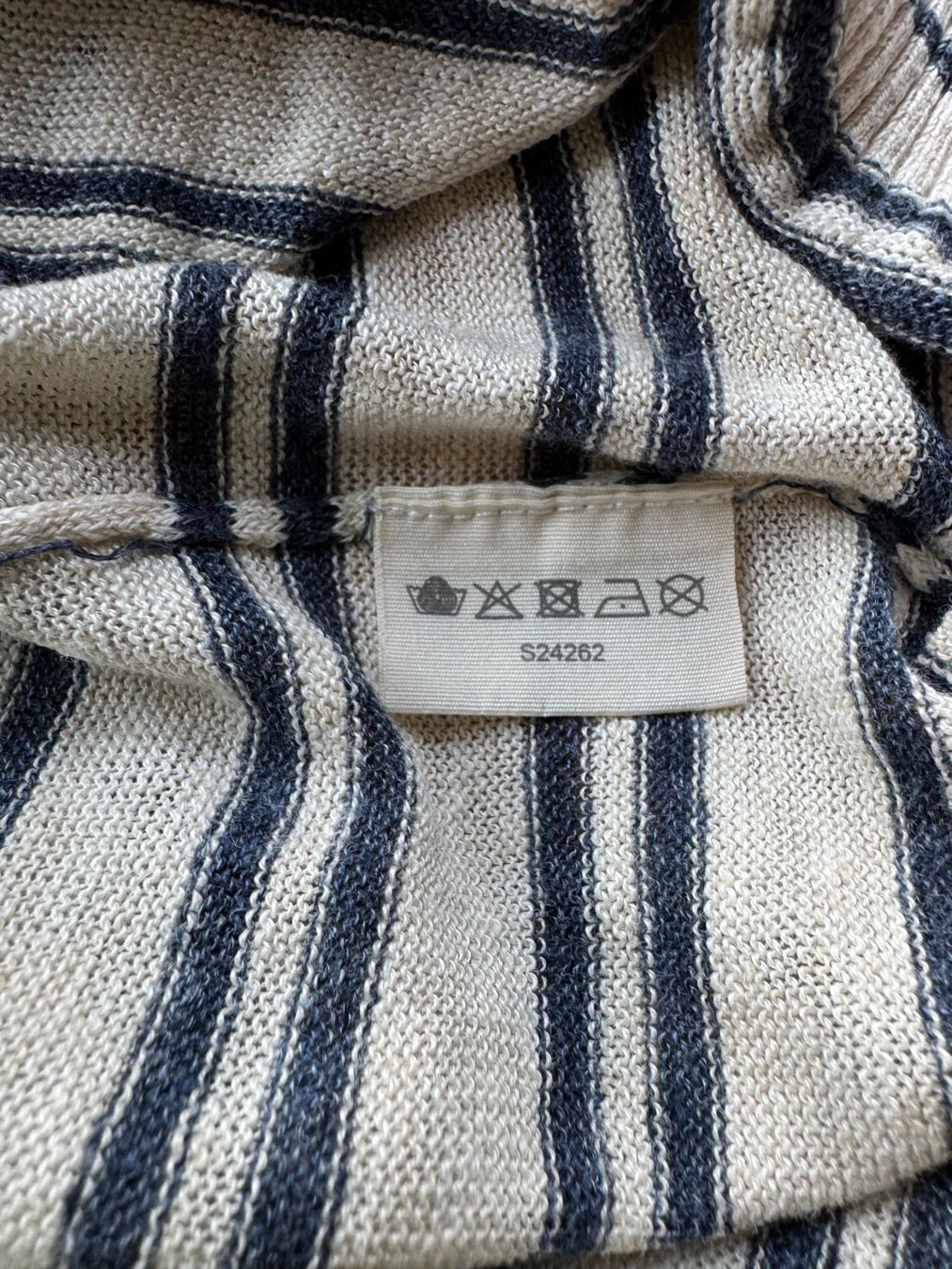 Nile Pulls & Sweat-shirts: Leinenpullover von Nile, gestreift beige blau – Neuf (Voir description) à Stäfa par Mofi8712 6