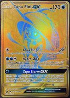 Pokémon Tapu Fini GX SV92/SV94 Gold  Hidden Fates