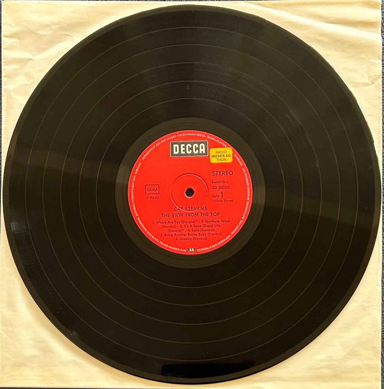 Schallplatten: Cat Stevens / The View From The Top – Gebraucht aus Spiez von martin-7973 3
