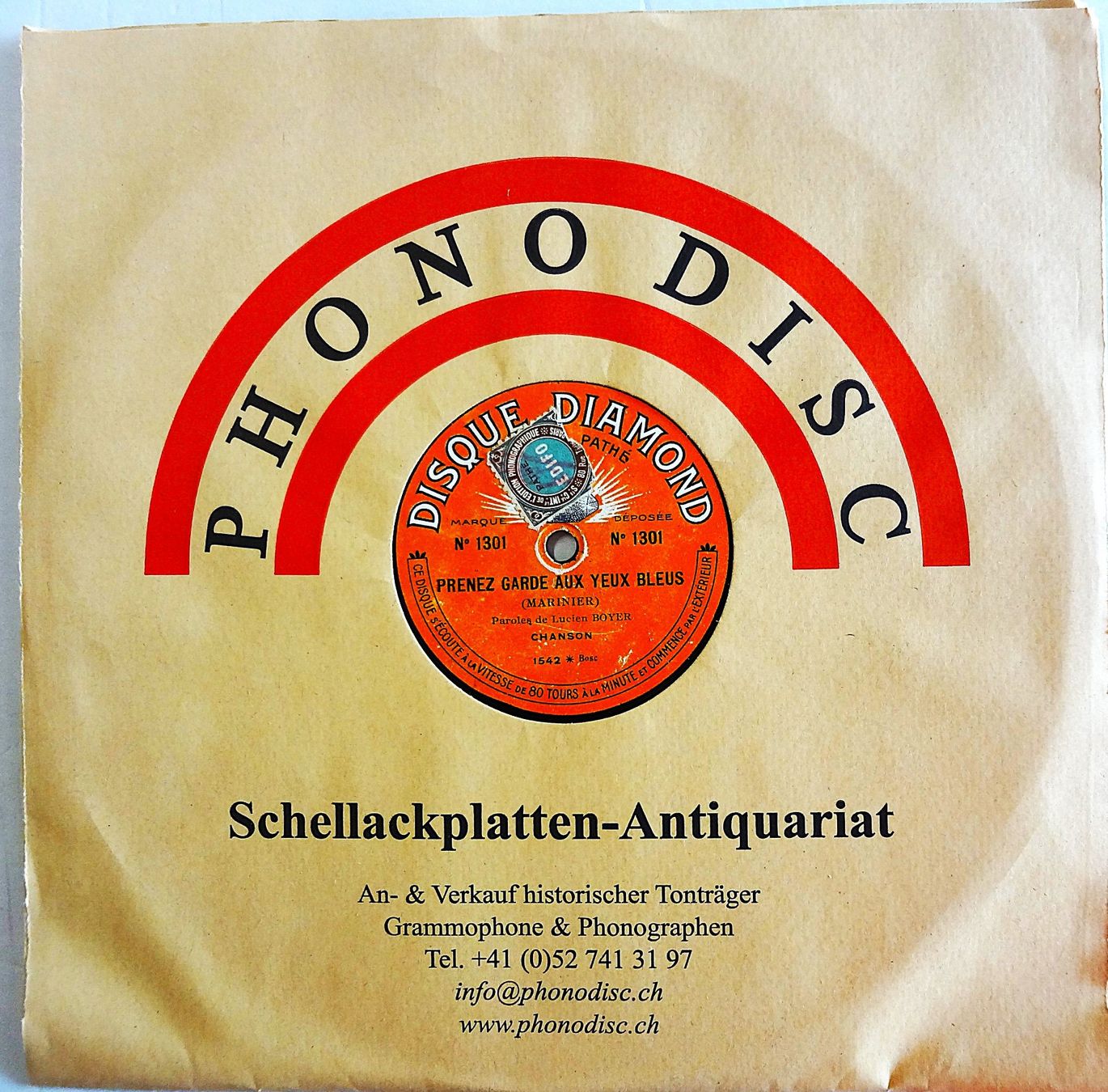Dischi in vinile: 35 Schellackplatten französische Chanson, div. Interpreten – Usato da Hemishofen venduto da Phonomandy