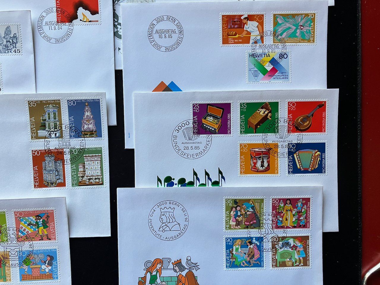 Tutti i francobolli: Schweiz FDC 1983-85 komplett – Usato da Nesslau venduto da zueri6 7