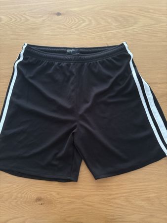 Pantaloncini neri a righe bianche taglia S