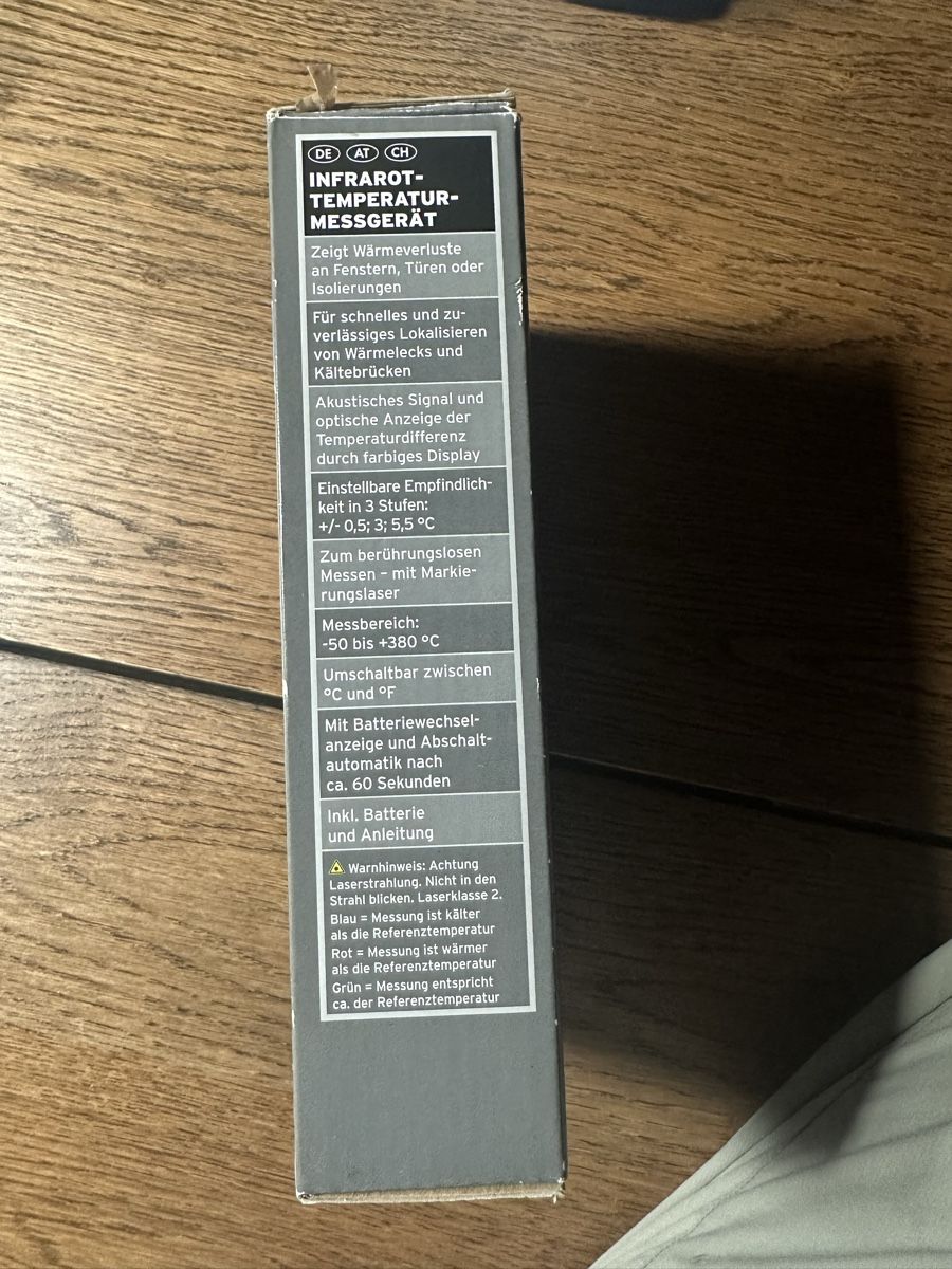 Altro per la casa: Infrarot Laser Thermometer Temperaturmessgerät – Usato da Opfikon venduto da Mar.M. 2