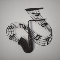 Sculpture en bronze "Saxophone" (Espagne)