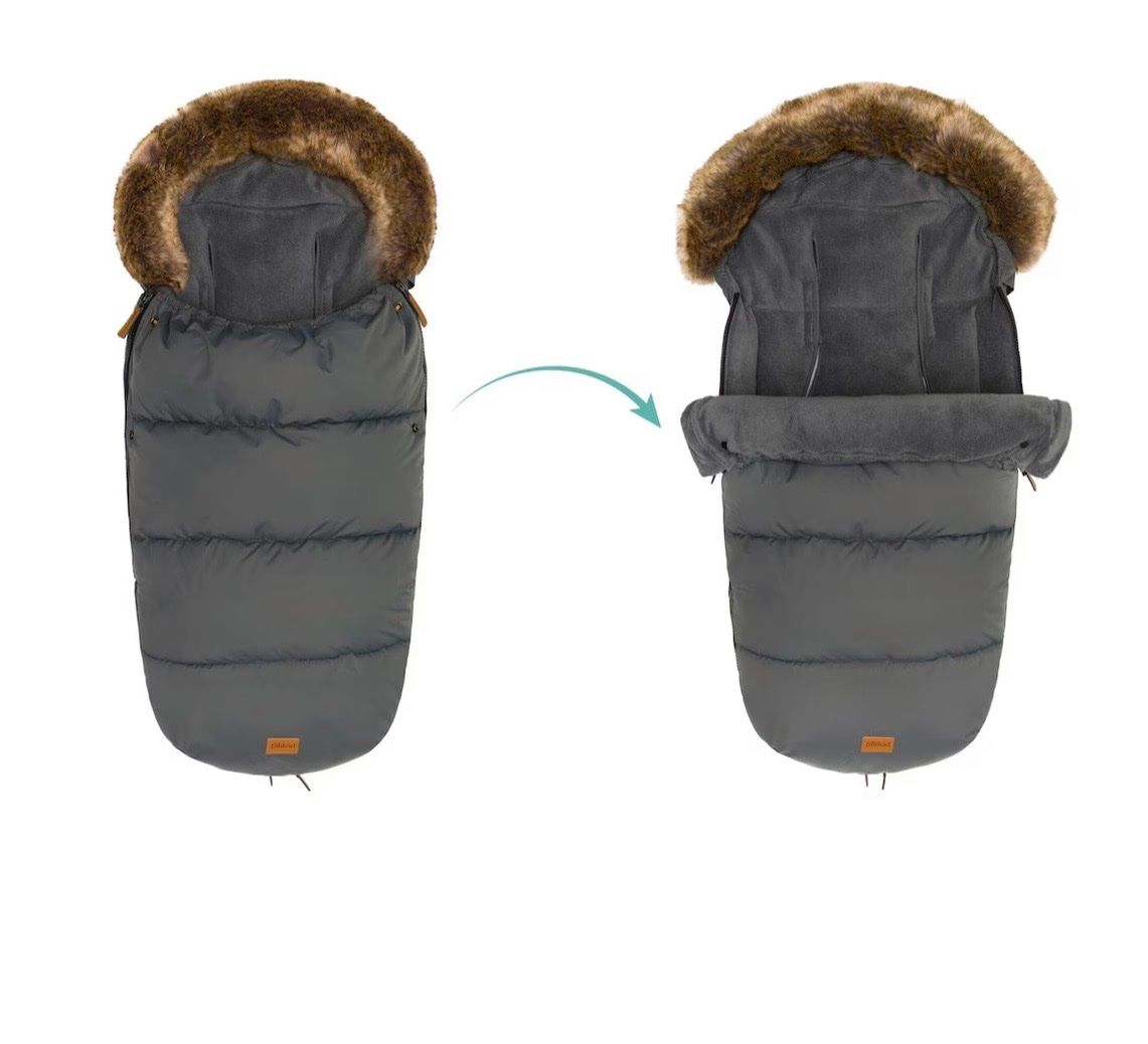 Fillikid Sacchi a pelo: Fillikid Winterfussak + passende Handschuhe grau – Nuovo (secondo la descrizione) da Rupperswil venduto da Borishkaa