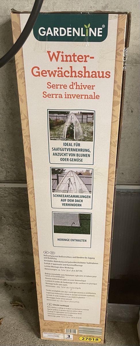 Tende & Padiglioni: Neues Gardenline Winter-Gewächshaus No. 2 – Nuovo e nell'imballaggio originale da Weisslingen venduto da HeinzH01 1