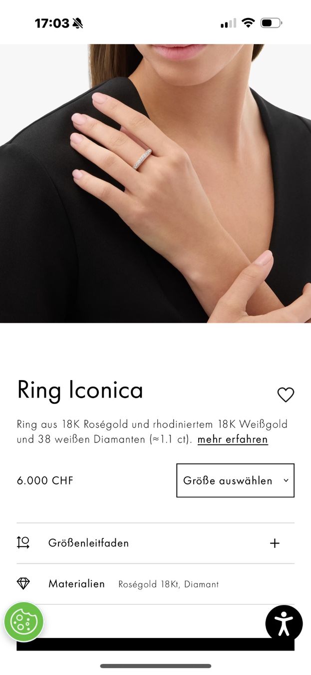 Pomellato Anelli: Pomellato Iconica Ring, Gr 53 – Usato da Dättwil AG venduto da nika8810 8