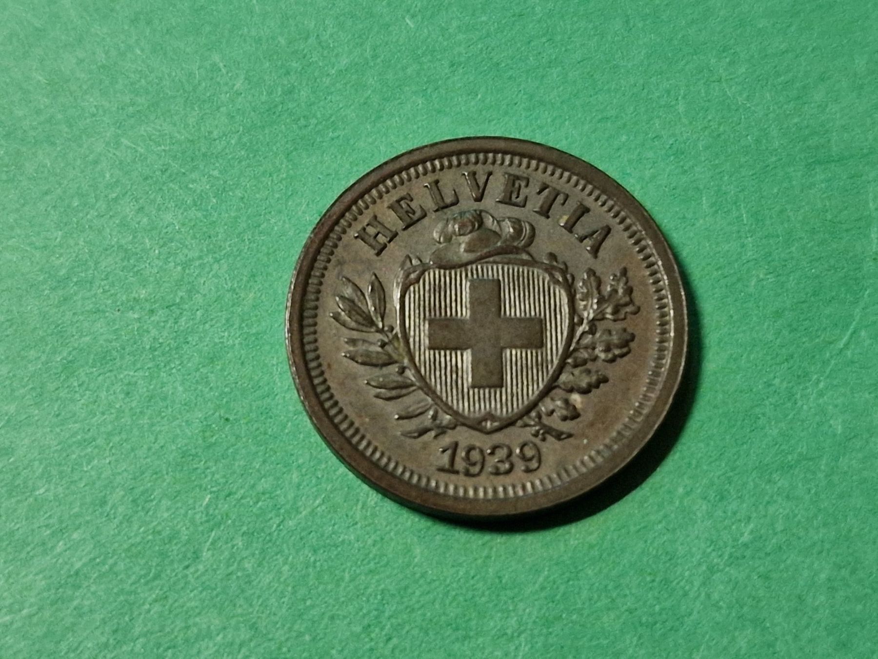 Tutti le monete: 1- Rappen 1939 selten. – Usato da Zürich venduto da Moreira01