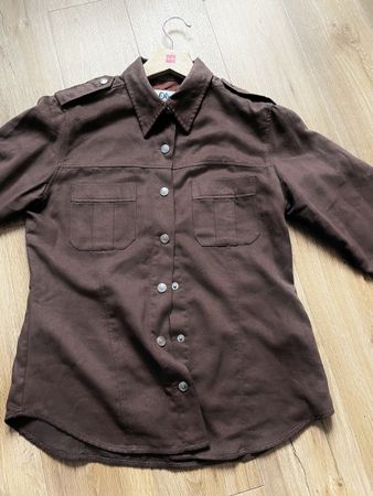 Vintage, neu. Braune Bluse, Trendy, Top Zustand, M 38