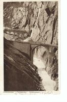 Andermatt Teufelsbrücke, Schöllenenbahn, Gotthardstrasse
