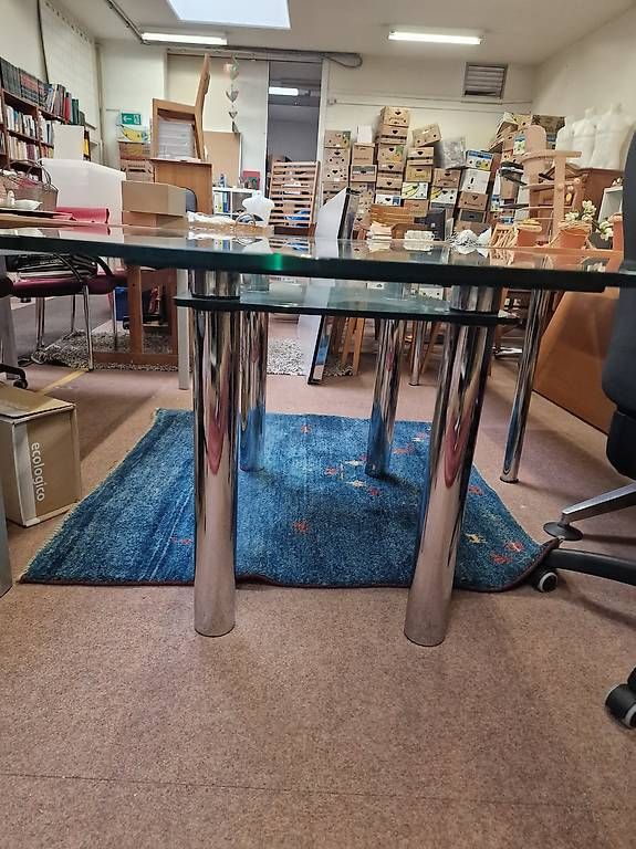 Tische: Esstisch aus Glas – Gebraucht aus Basel von FETAG_Brocki 1