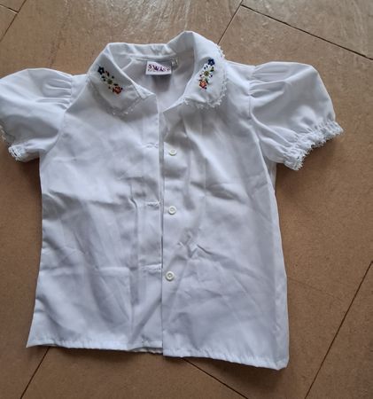 Bluse weiss 128 Swiss Tradition/Dörig+Kreier Appenzell