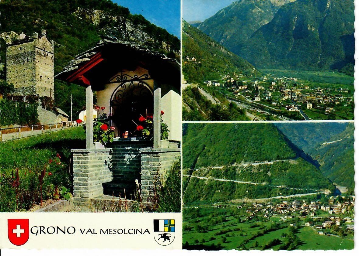 Ansichtskarten: Grono Val Mesolcina – Gebraucht aus Hochdorf von Ziegel-16
