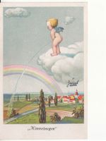 Kitschkarte Himmelssegen ca. 1930