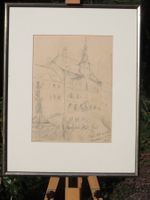 Rene Aubernoise original Tusche-Zeichnung