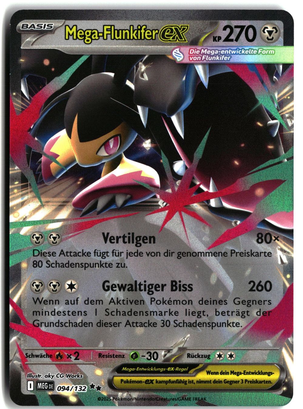 Pokémon Carte collezionabili: Mega Flunkifer ex MEG 094 Mega-Entwicklung – Usato da Feuerthalen venduto da Plazatoys