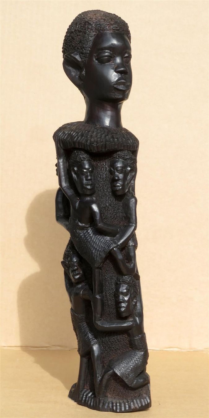Xilografie: Afrikanischer Lebensbaum, Ebenholz 37 cm – Nuovo (secondo la descrizione) da Zürich venduto da Vanillaed 2