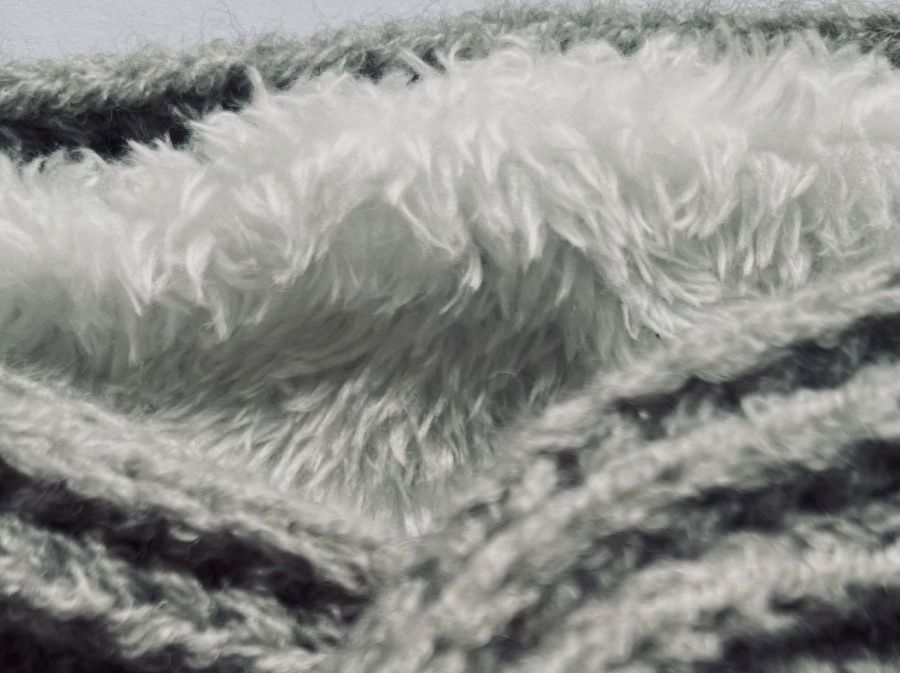 Copricapi, berretti & cappellini: breites Strick Stirnband, grau, Innenseite Teddyfleece – Nuovo e nell'imballaggio originale da Adliswil venduto da eri.40 5
