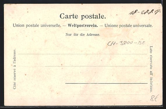 Cartoline postali: Interlaken, Promenade mit Gebäude und S – Usato da Berlin venduto da bartko-reher 1