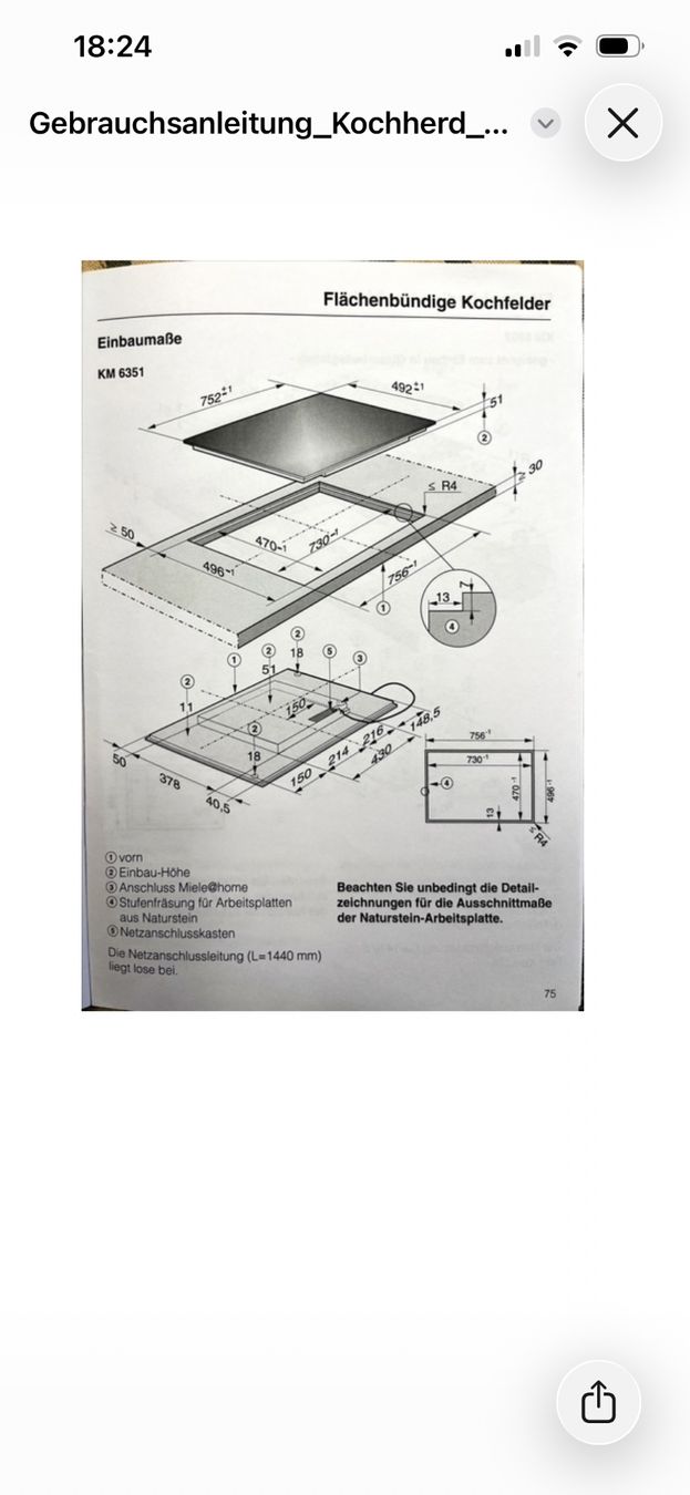 Cucine: Miele Induktionsherd KM 6351 – Usato da Lüterswil venduto da Lphilipp 4